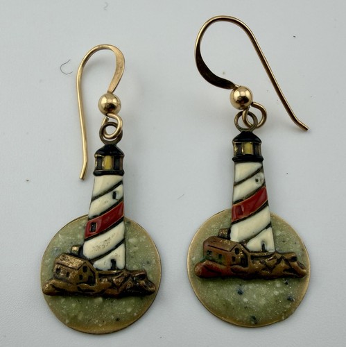 Vintage lighthouse dangle - vintage,