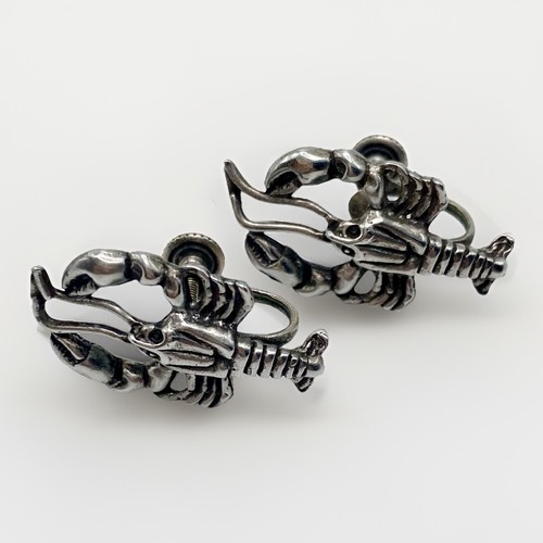 Vintage lobster screw back - vintage,